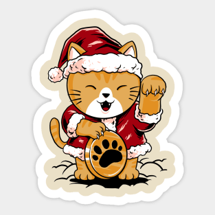 lucky meow Sticker